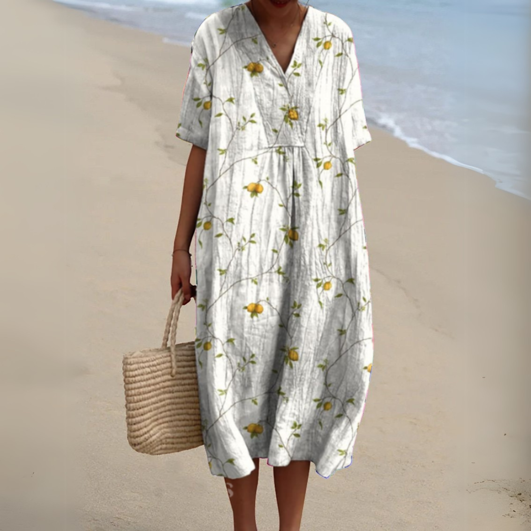 Audrey - Robe Fleurie Élégante