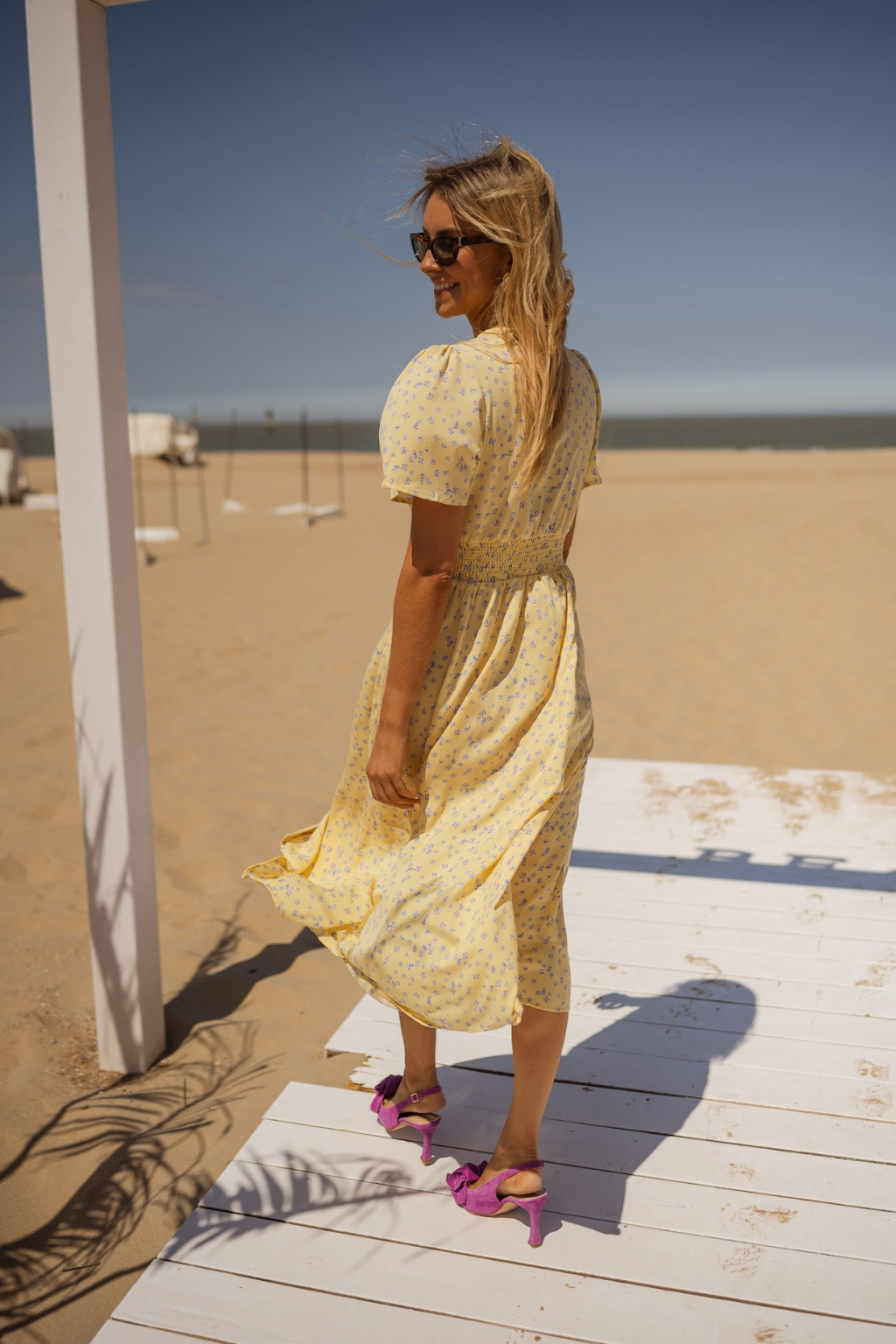 Liva - Robe Midi Éclairante