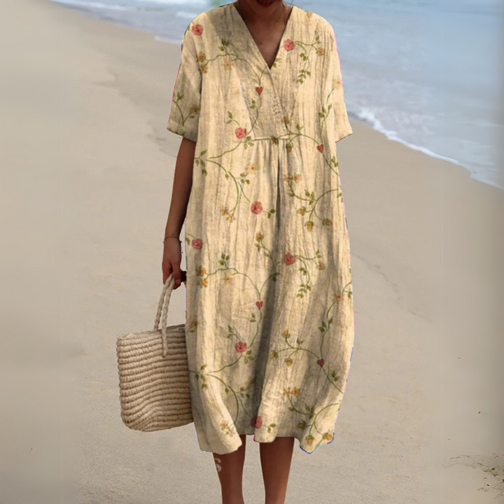 Audrey - Robe Fleurie Élégante