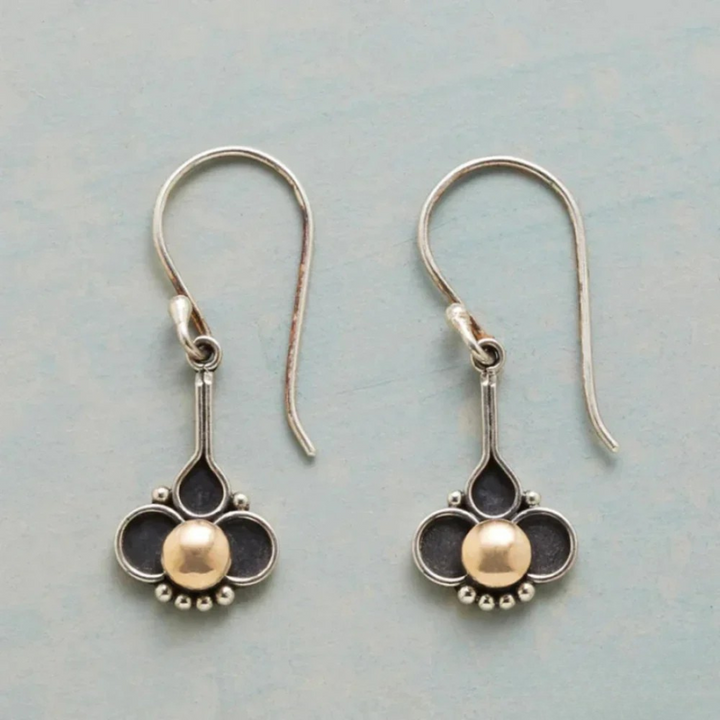 Boucles d'oreilles bohème Cléver en perles et argent pour un style élégant et sophistiqué