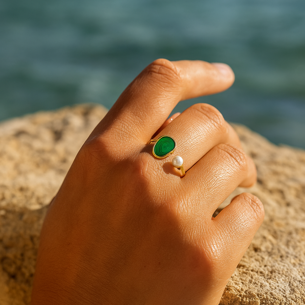 Lylia | Élégant anneau danse des abysses en argent 925 pour un style unique