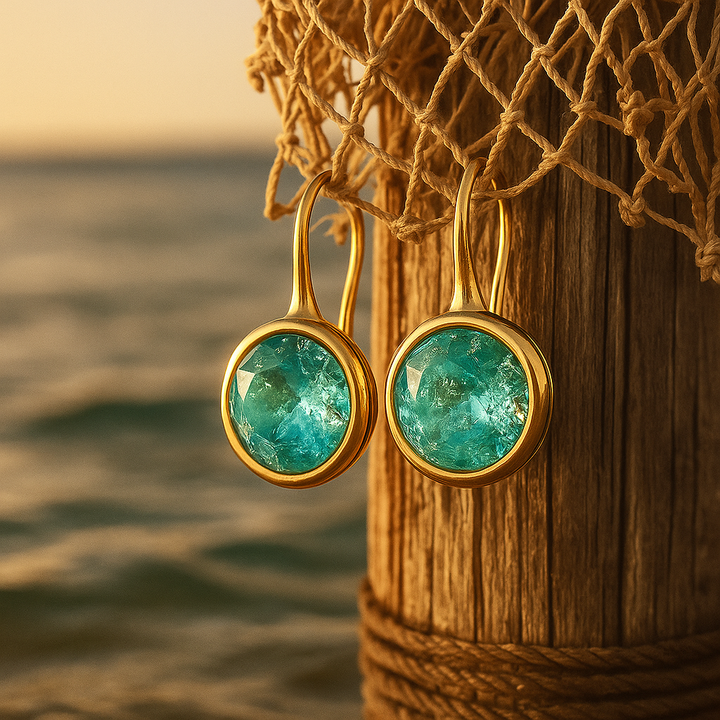 Aurela | Boucles d'oreilles pendantes élégantes inspirées par la mer