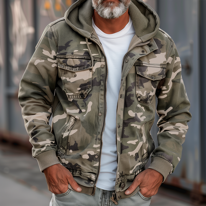 Fabian - Veste Cargo Camouflage Élégante
