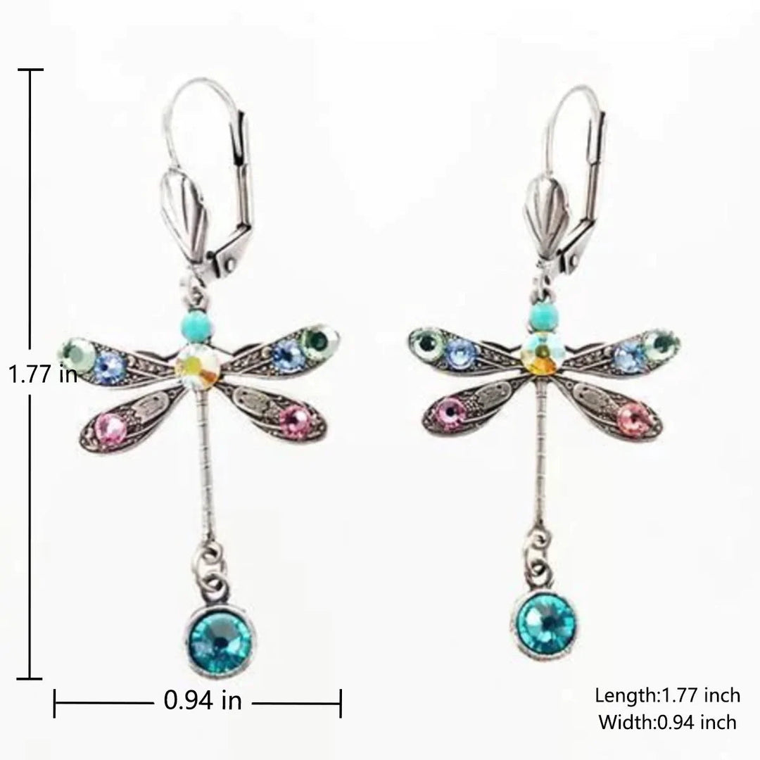 Boucles d'oreilles élégantes avec papillon de dragon sculpté