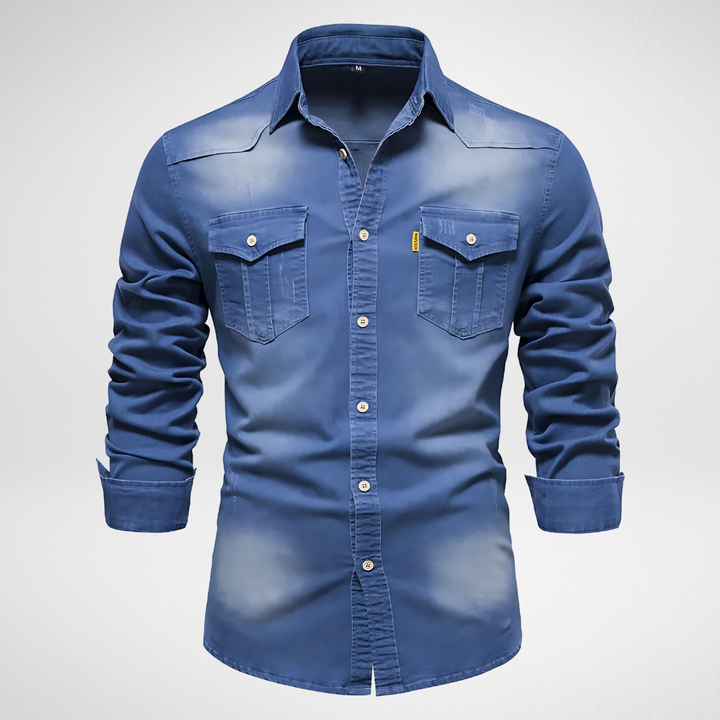 Avantea - Chemise Denim Élégante