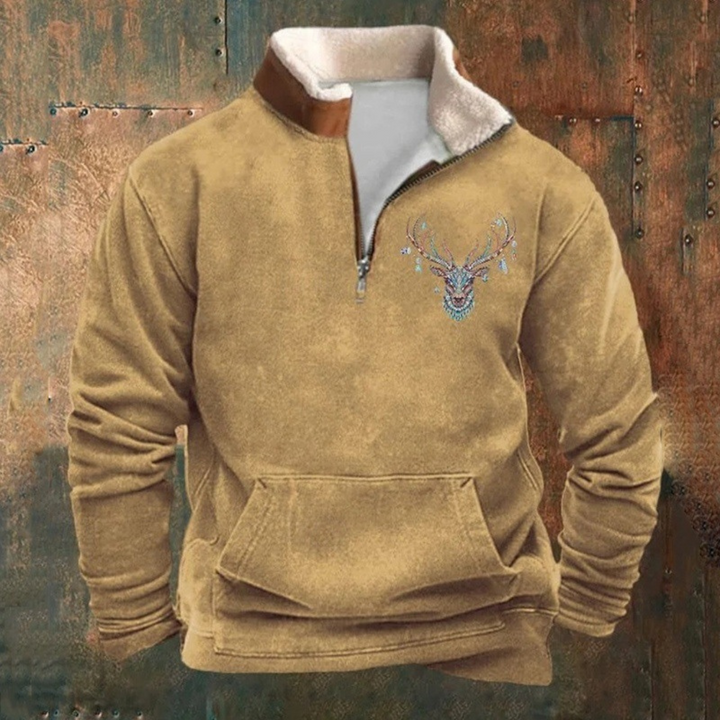 PIERRE™ | PULL À MANCHES LONGUES ET FERMETURE ÉCLAIR