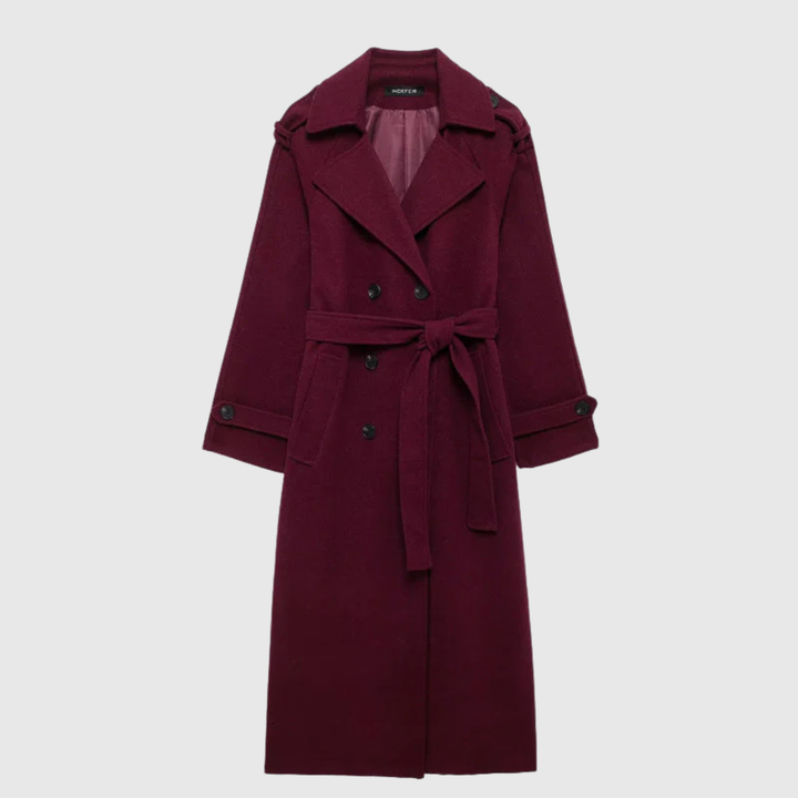 Merone™ – Manteau Classique Élégant Bordeaux
