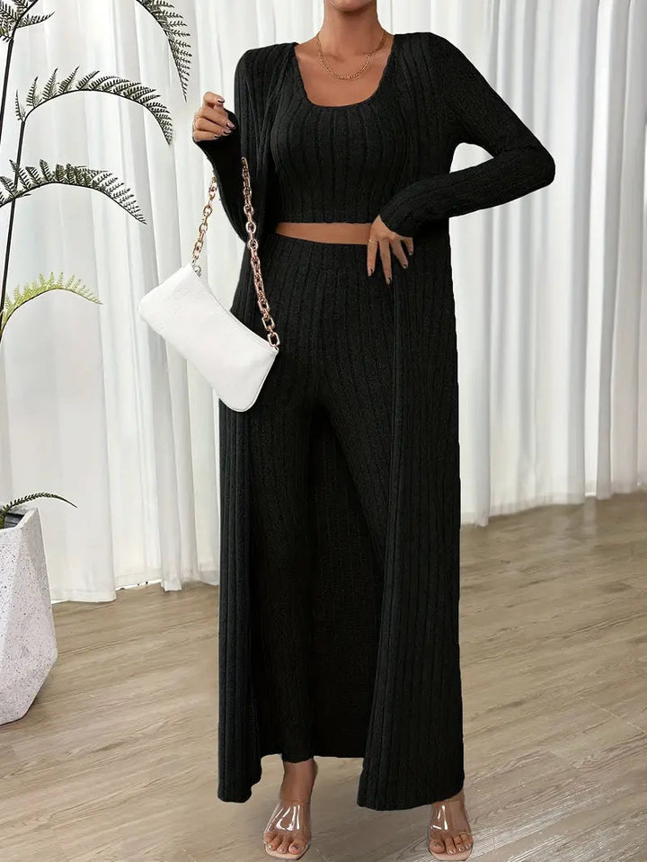 Solène - Ensemble Côtelé Chic