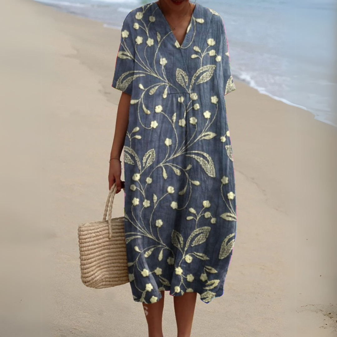 Audrey - Robe Fleurie Élégante