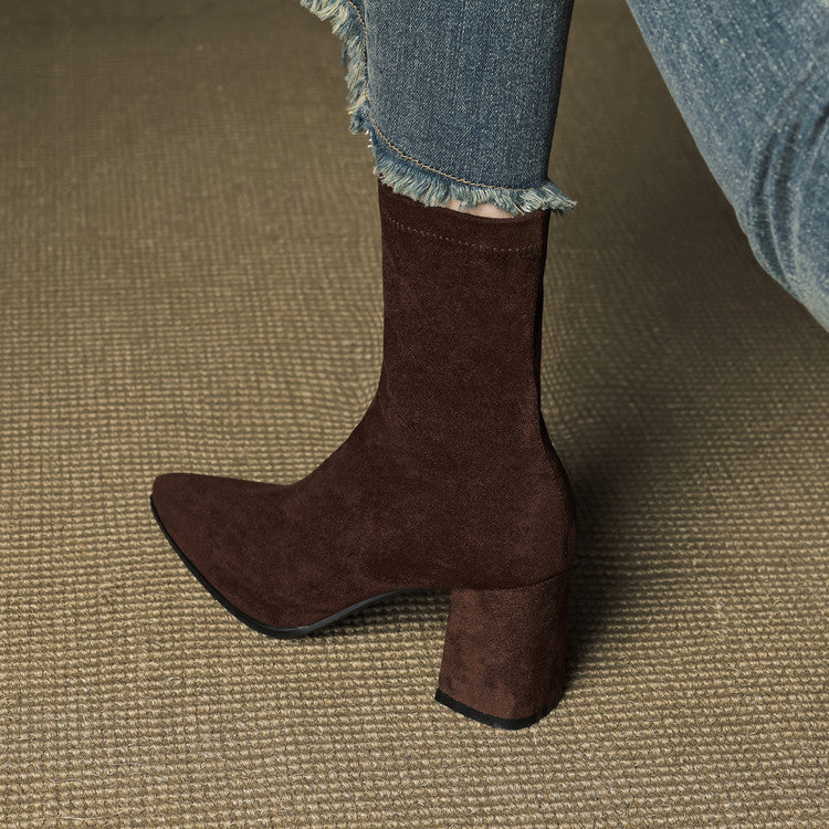 Alora - Bottines En Daim Luxueuses