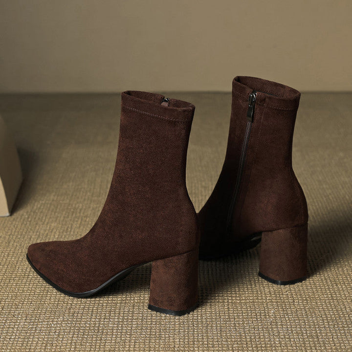 Alora - Bottines En Daim Luxueuses