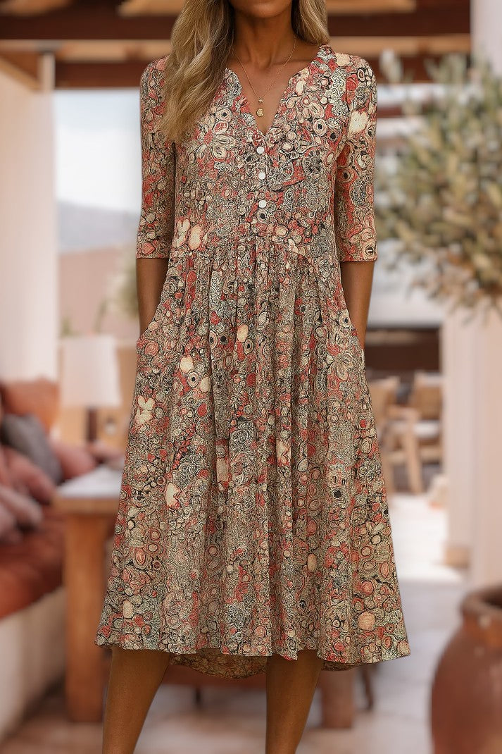 Lucille - Robe Décontractée Élégante