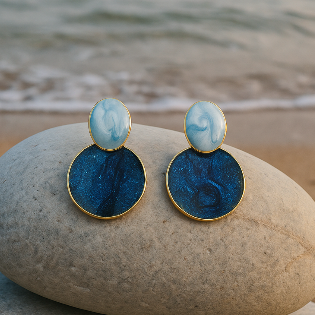 Eliara | Boucles d'oreilles élégantes inspirées du ciel et du fond marin