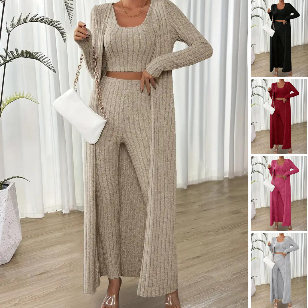 Solène - Ensemble Côtelé Chic