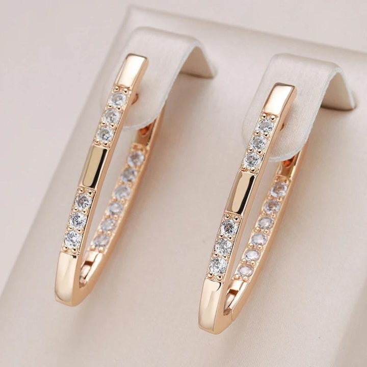 Boucles d'oreilles Élégantes Sylvia en zirconium pour un look sophistiqué