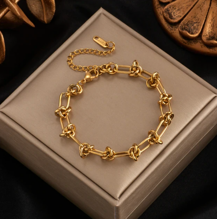 Bracelet en Chaîne Moderne en Or 18K Exclusif