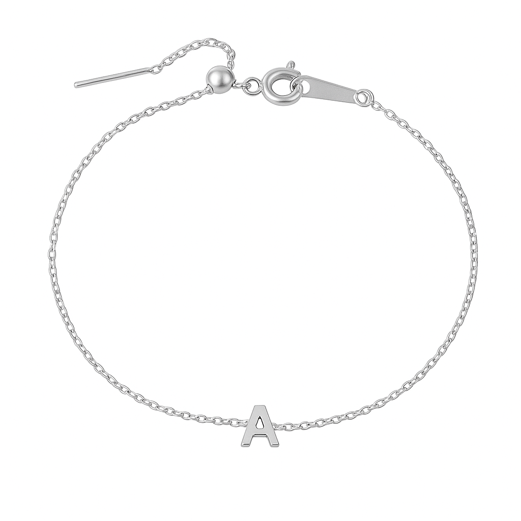 Bracelet initial Vita Signa - Personnalisé et bijou élégant pour toutes les occasions