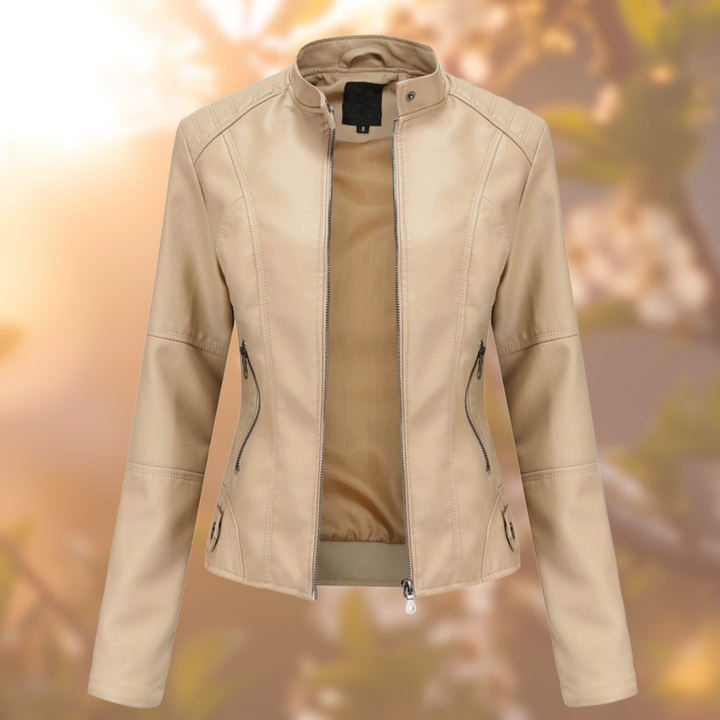 Veste en cuir style moderne