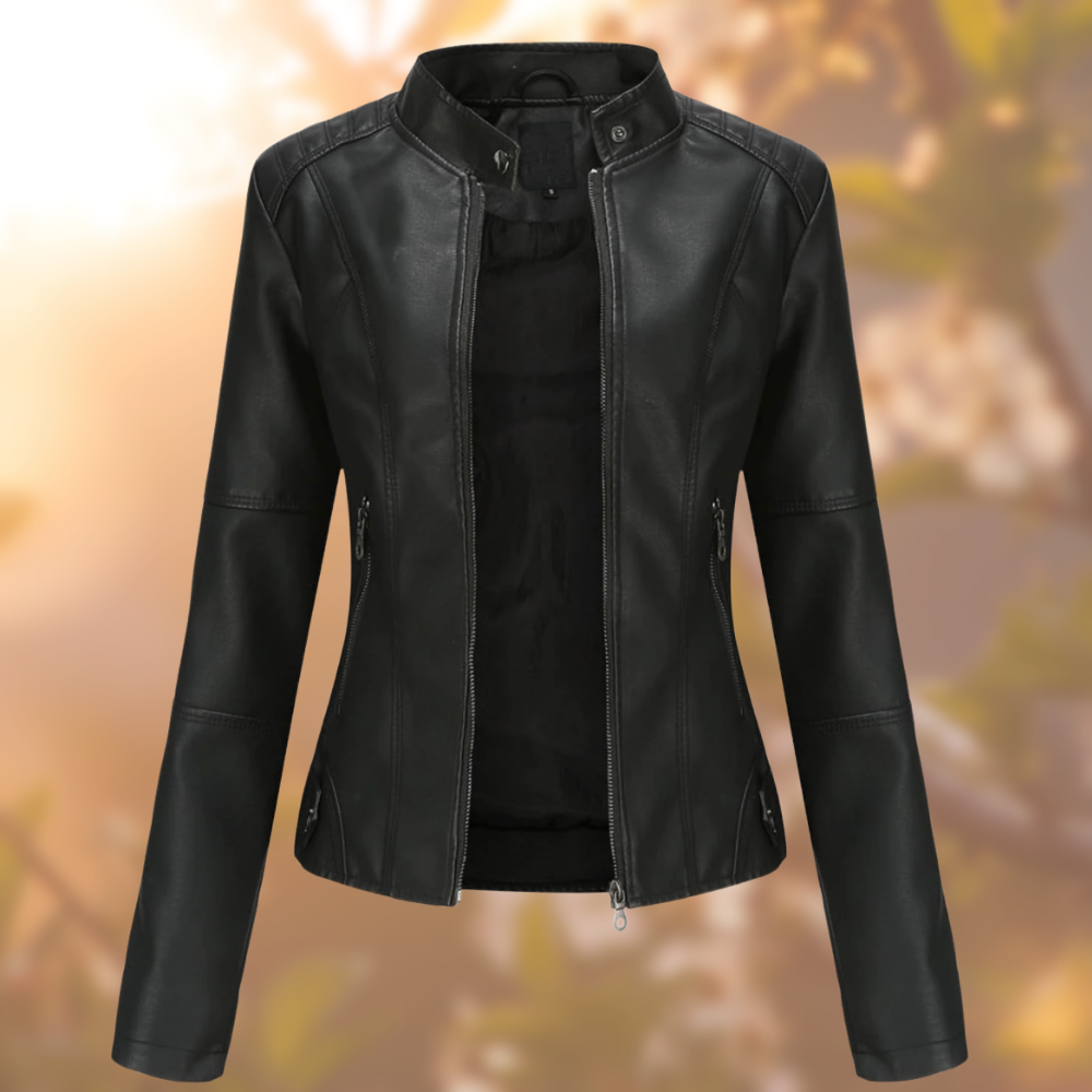 Veste en cuir style moderne