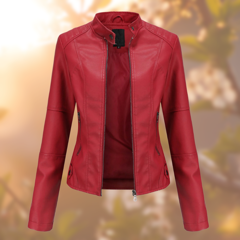 Veste en cuir style moderne