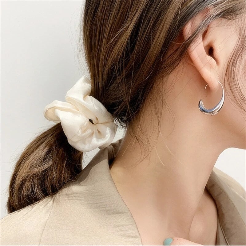 Boucles d'oreilles élégantes en or et argent de luxe