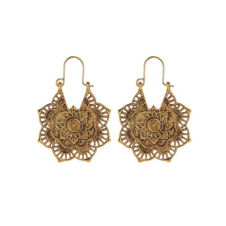 Boucles d'oreilles Mandala Lotus : Élégance et Sophistication