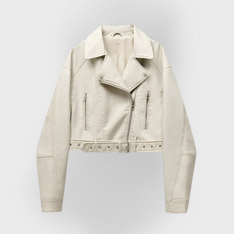 Veste polyvalente en cuir de qualité