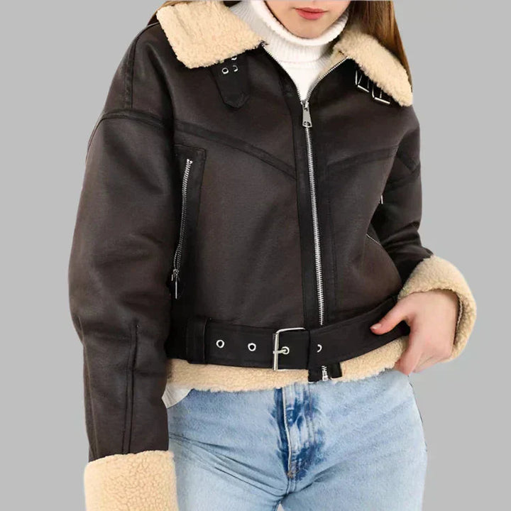 Veste en cuir respirante et polyvalente