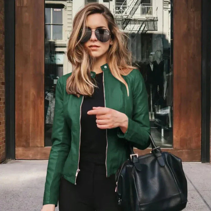 Veste polyvalente en cuir de qualité