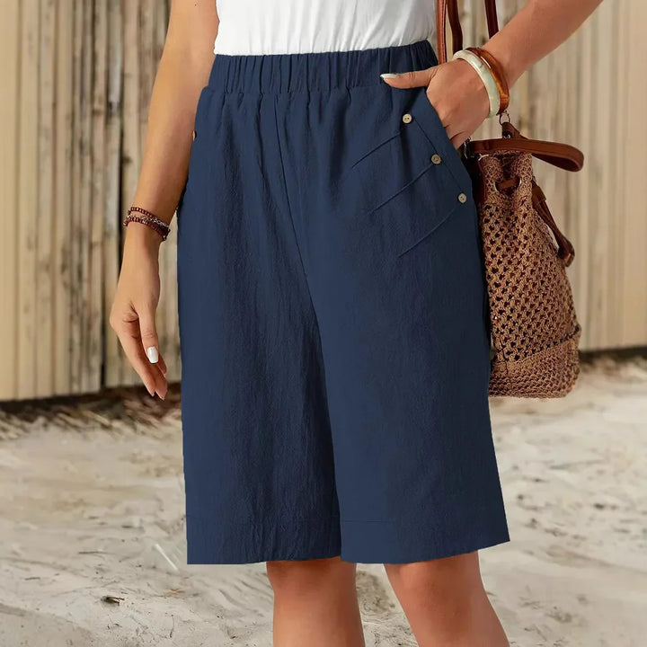 Céline - Shorts en Coton Lin