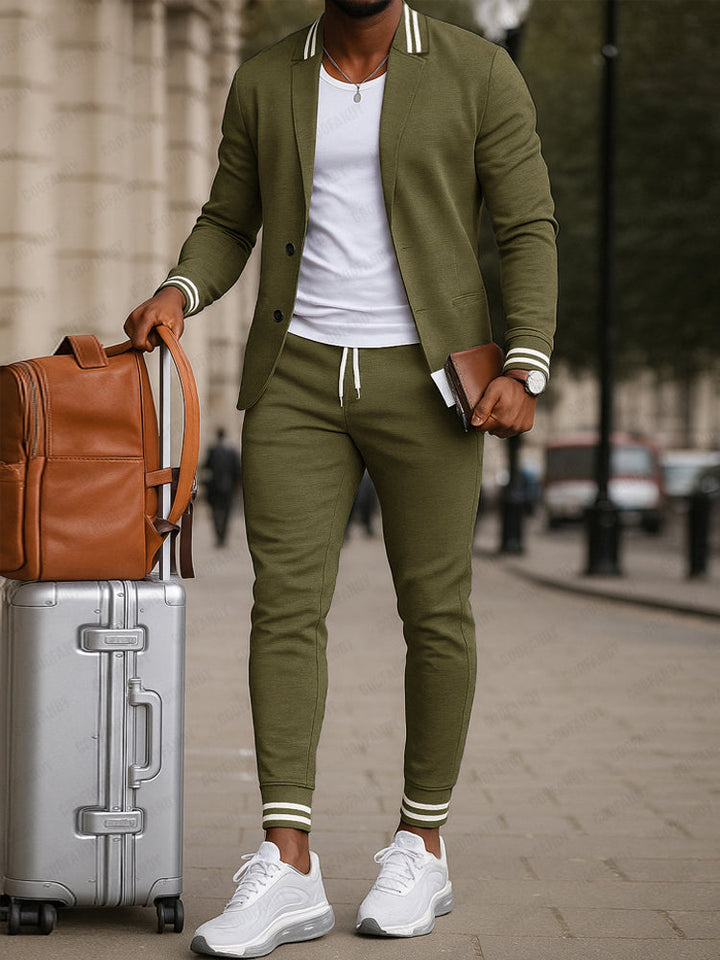 Charlotte - Ensemble Blazer et Pantalon Inspiré du Sport