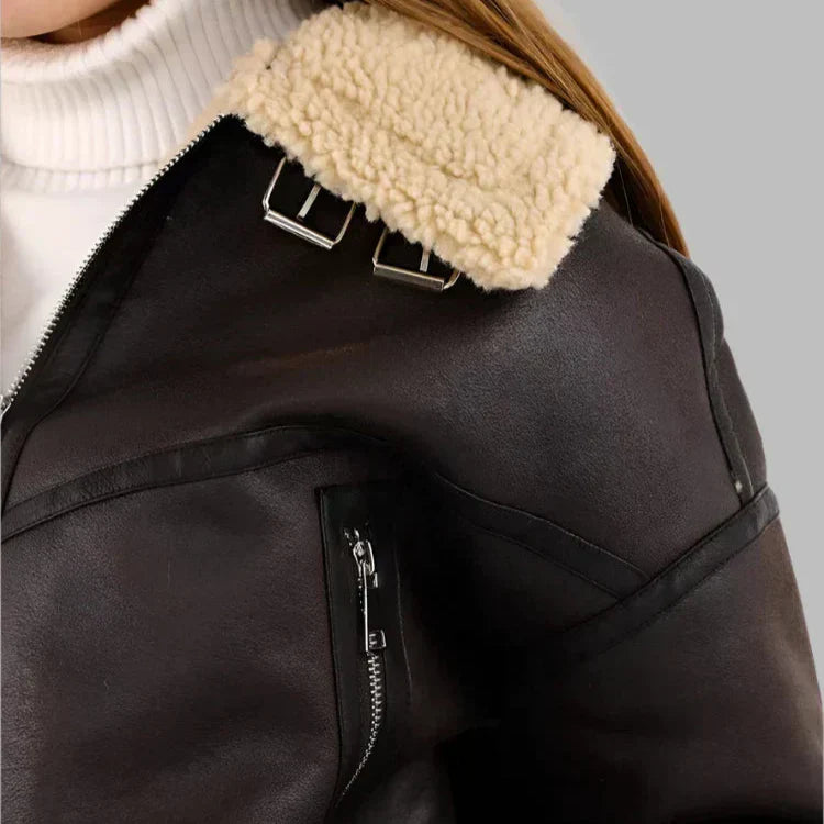 Veste en cuir respirante et polyvalente