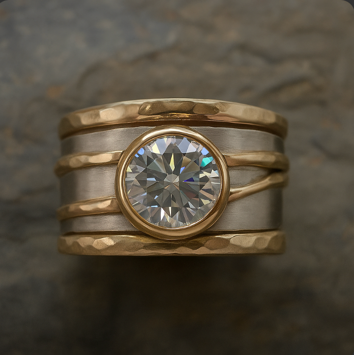 Radiance - Bague Vintage Élégante en Zirconia pour une brillance sophistiquée