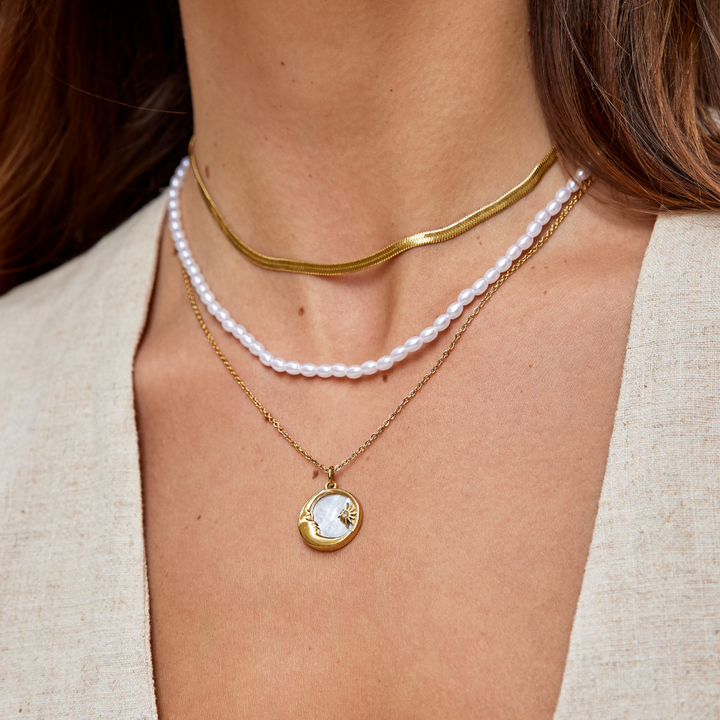 Collier chaîne en or serpent