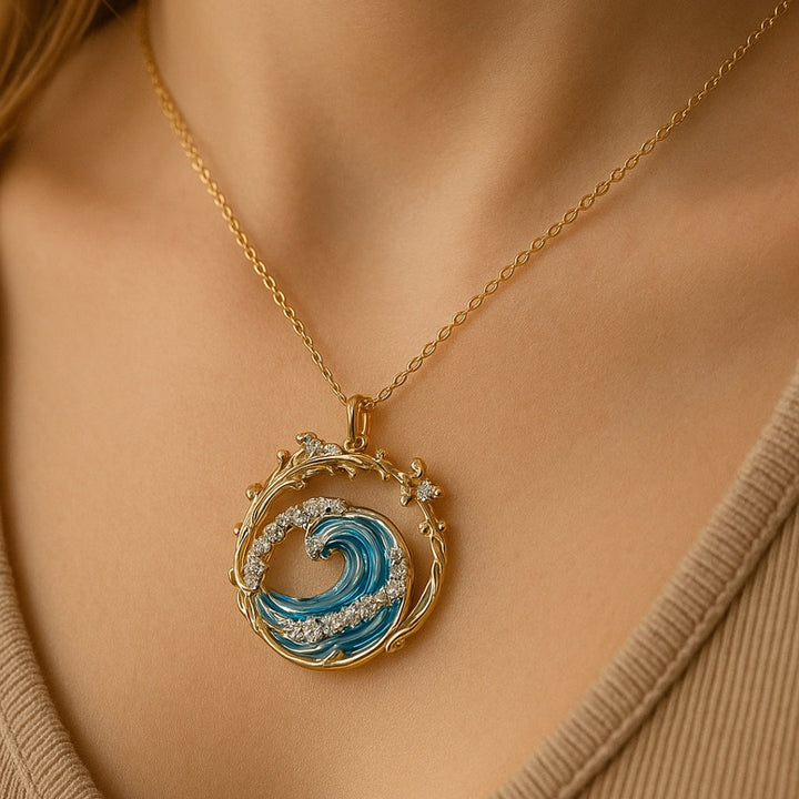 Collier Élégant des Serments de la Mer – Soulignez votre amour pour l'océan