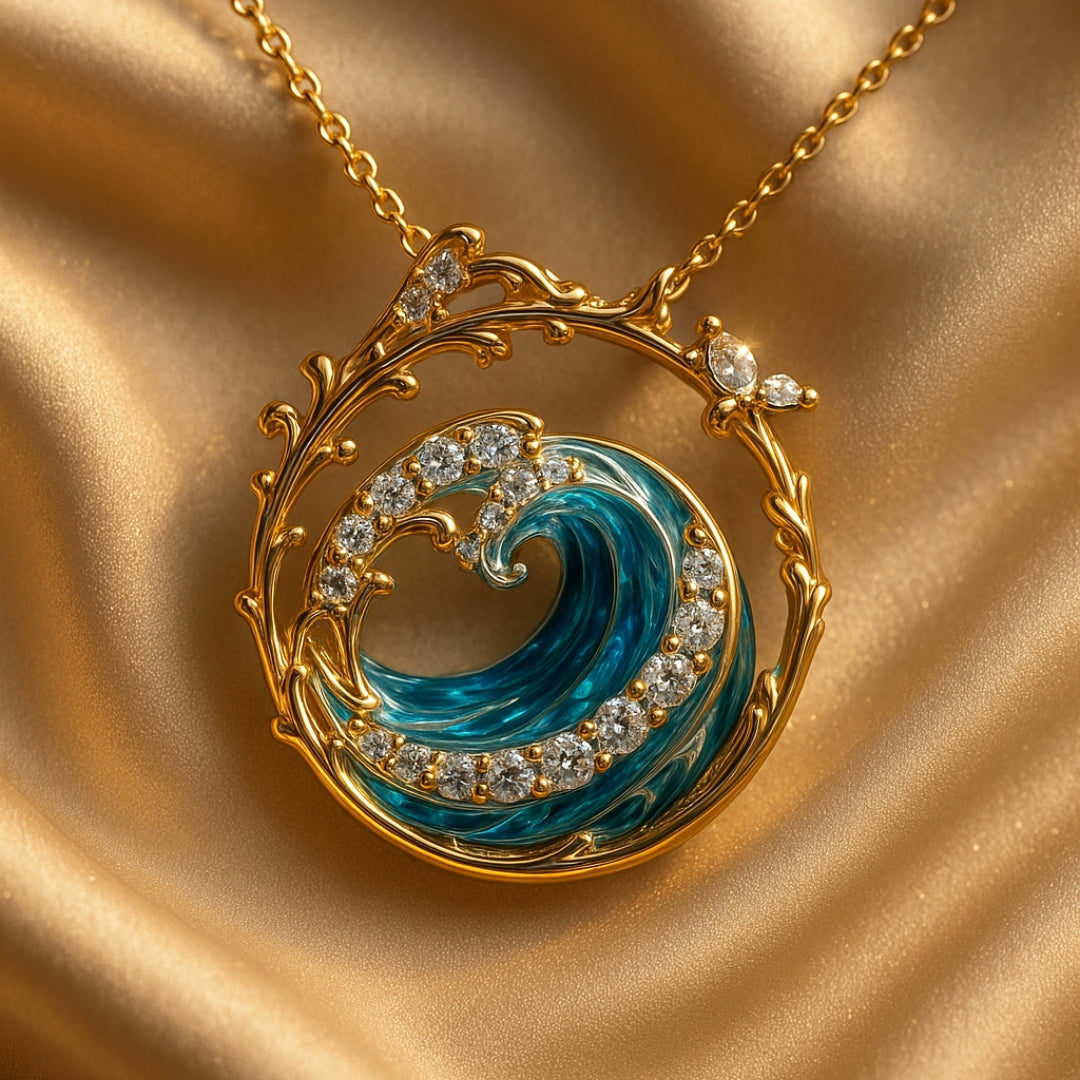Collier Élégant des Serments de la Mer – Soulignez votre amour pour l'océan