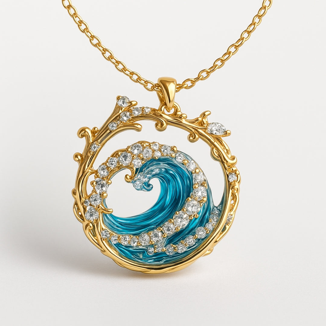 Collier Élégant des Serments de la Mer – Soulignez votre amour pour l'océan