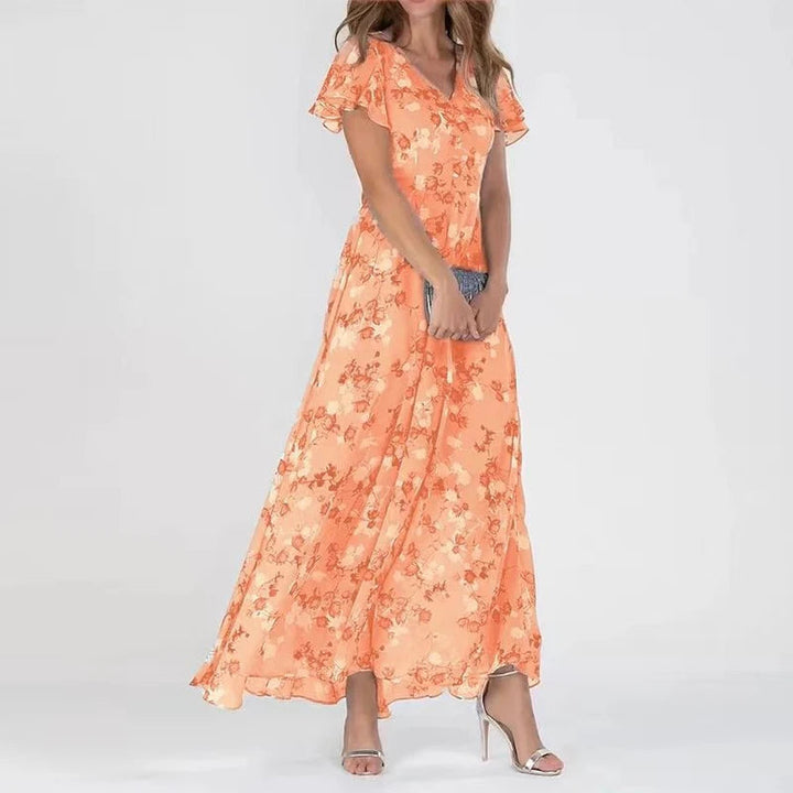 Robine - Robe Maxi Fleurie Élégante