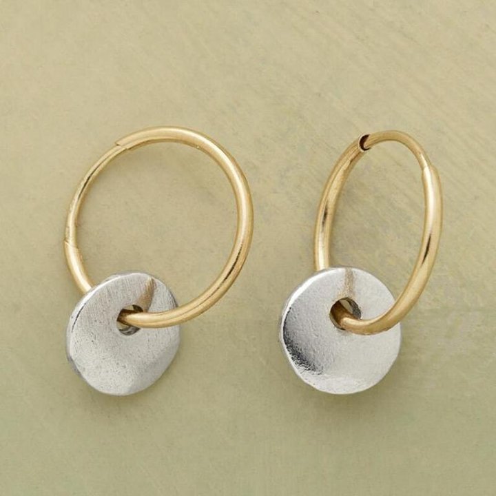 Boucles d'oreilles en argent plaqué fabriquées à la main