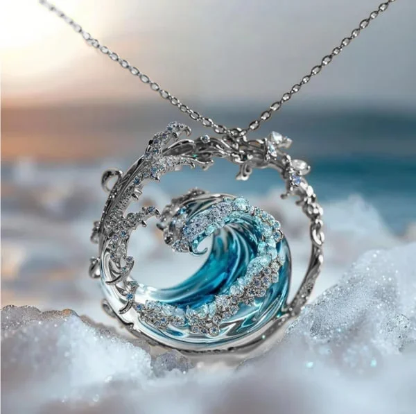 Collier Élégant des Serments de la Mer – Soulignez votre amour pour l'océan