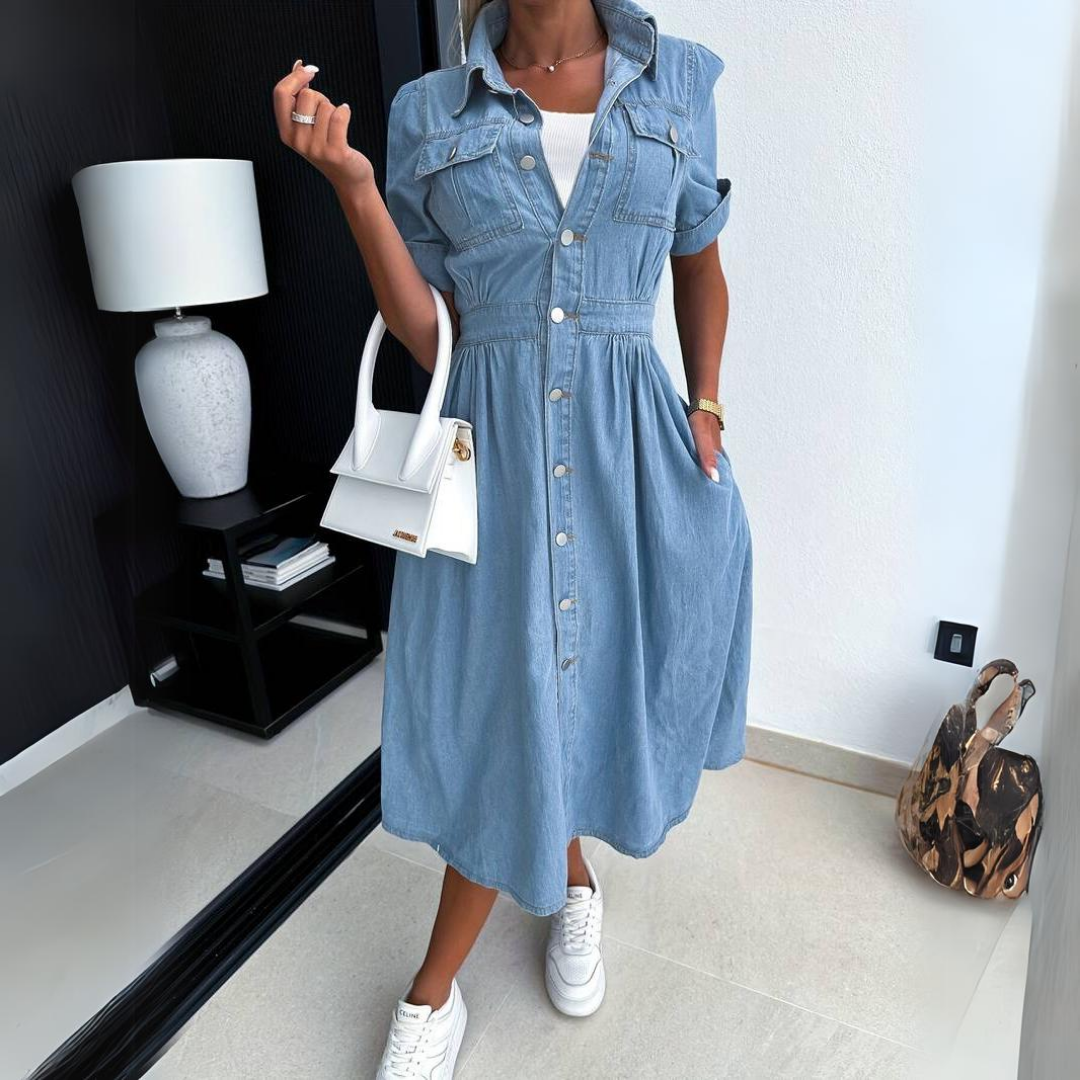 Celine - Élégante Robe En Jean