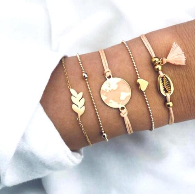 Ensemble exclusif de 5 bracelets uniques et haut de gamme