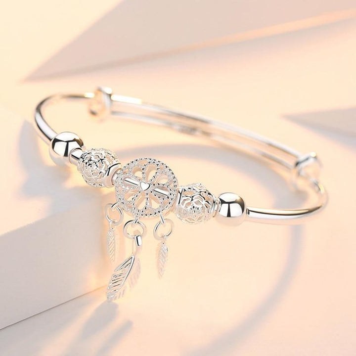 Bracelet attrape-rêves en argent ajustable pour un style unique